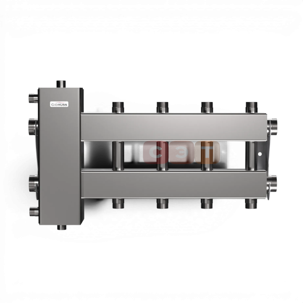 BMSS-150-5DU (нерж., до 150 кВт, подкл. котла G 1½″, 2+2 контура G 1″, боковой контур G 1½″)